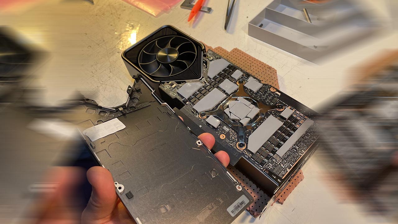THERMAL PAD SIZES ON NVIDIA – GeForce RTX 3080 Founders Edition –