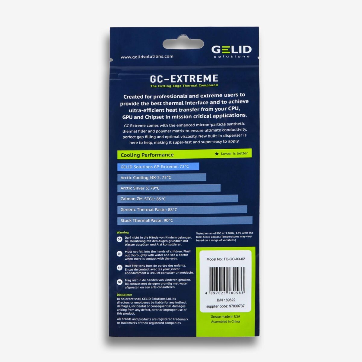 GELID GC-Extreme Thermal Paste 10g – 8.5W/mk [TC-GC-03-02]